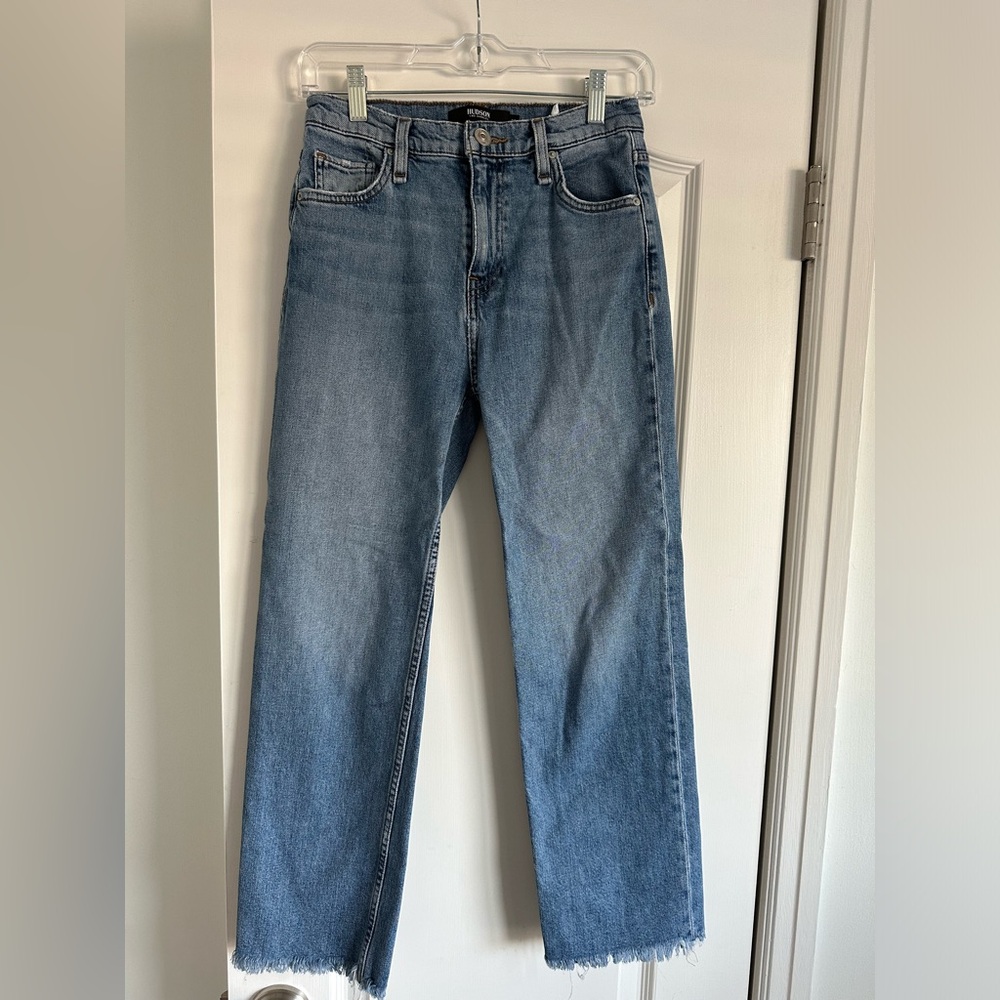 Hudson Jeans Remi High-Rise Straight Ankle Crop, size 25